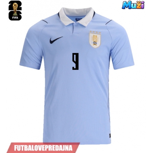 Lacne Muži Futbalové dres Uruguaj Darwin Nunez #9 MS 2026 Krátky Rukáv - Domáci